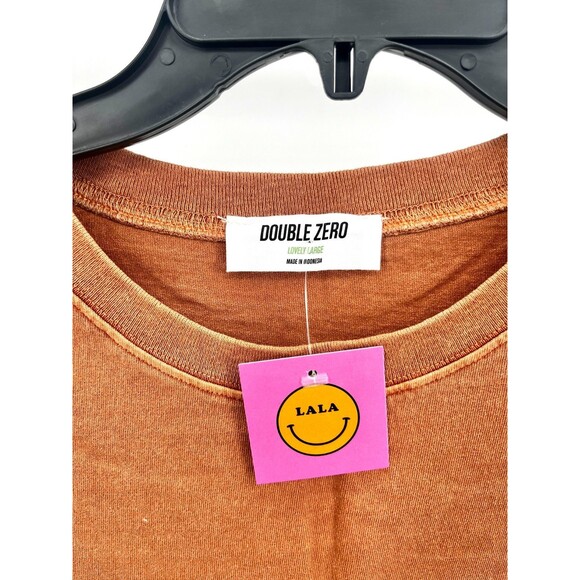 Women's Dress - Double Zero Mini Pototo Sack Dress With Pockets Yam Color Large - Picture 3 of 10